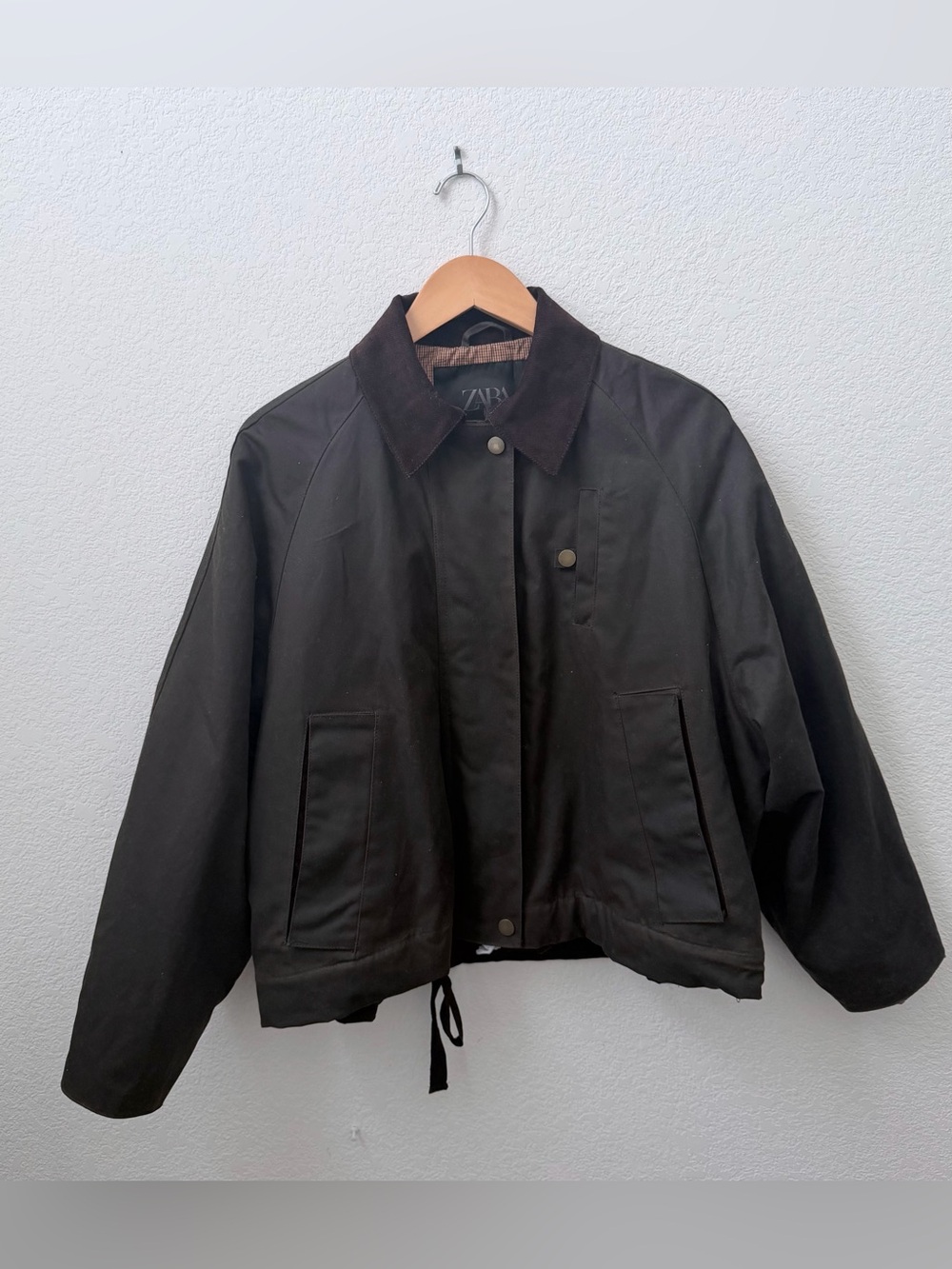 ZW Collection Waxed Jacket Size S